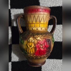 vintage Norleans ceramic double-handled vase or jug made in Japan 1960's